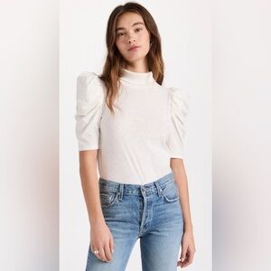 Nation LTD Dawn Femme Turtleneck Off White Sz M